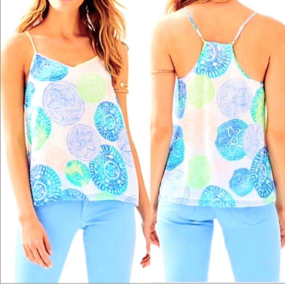 NWT Lilly Pulitzer Dusk Tank color Resort White Dune Our Thing Size S - Picture 1 of 11